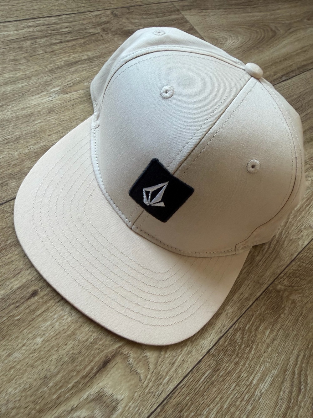 Volcom Full Stone Snapback Hat Cream Beige One Size Adjustable